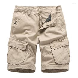 Men's Shorts Men Overalls Cargo Sports Pants Outdoor Casual Solid Selling Summer Cropped Loose