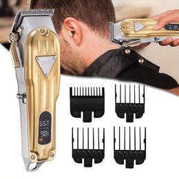 Professional Hair Clippers For Men, Cordless Haircut Set, Electric Hair Trimmers Set For Hair Cutting, Barber Clippers With LED Display, Best Choice For Men's Gifts