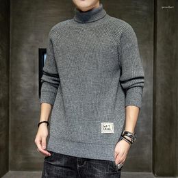 Men's Sweaters Sweater Men Hip Hop Oversized Knitting Fashion Jumper Streetwear Loose Casual O-neck Turtleneck Pullovers Solid Tops