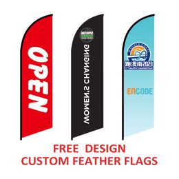 Banner Flags Feather Flags Graphic Custom Banner Outdoor Advertising Personalised Celebration Decoration Free Design Without Flagpole 230804