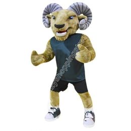 Sport Animal Ram Mascot Costume Cartoon costumes Carnival performance apparel Outfit Advertising