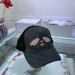 2023 new designer men's Baseball cap women's brand tiger head hat bee snake embroidery bone men's and women's leisure Sun hat sports mesh truck driver's hatSSH78