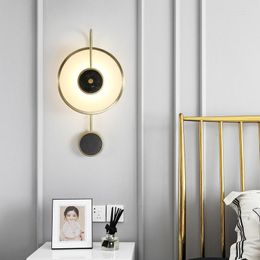 Wall Lamps Modern Led Reading Lamp Glass Sconces Merdiven Luminaire Applique Laundry Room Decor Turkish