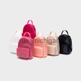 Backpack 2022 New Fashion Retro Women Bag Solid Silicone Jelly Small Backpack Female Casual Simple Messenger Bag DB053 J230806