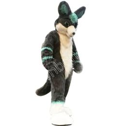 Furry Husky Medium Length Fur Fox Mascot Costume Walking Halloween Suit Large Event Costume