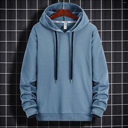 Men's Hoodies Solid Colour Sportswear Sweatshirt Loose Pullover Hoodie Long Sleeve Tops Jogging Sweatshirts For Men Fitness Sudaderas