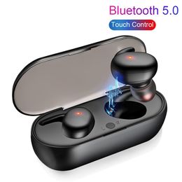 Y30 Bluetooth earphone touch model manufacturer tws sports outdoor wireless earphone 5.0 with charging compartment Y90 earphone by kimistore