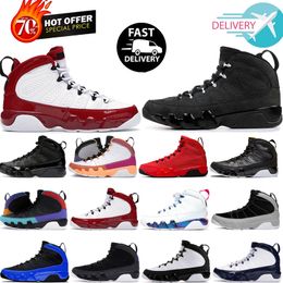 2024 Jumpman 9 9s Men Basketball Shoes Sneaker Light Olive Fire Red Particle Grey Chile Gym Red Black White Racer University Gold Blue Mens Trainers Sports Sneakers