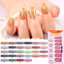 Nail Stickers Foils Sticker DIY Art Wraps Cat Eye Strips Glitter Waterproof Full Cover Patch Manicure Tools