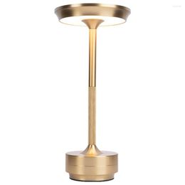 Table Lamps Retro USB Rechargeable Bar Touch Lamp Bedroom Bedside Light Luxury For El LED Outdoor Camping Lantern