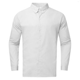 Men's T Shirts Years Outfit Men Long Sleeve Shirt For Summer Cotton And Linen Lapel Beach Sleeved Mens Thermal Mock