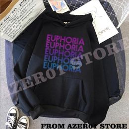 Men's Hoodies Euphoria TV Serial Hoodie Merch Winter Men/Women Hooded Sweet Streetwear The Long Sleeve