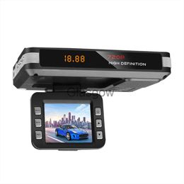 Car DVRs 9V~24V 2 In 1 Car DVR Dash Camera 6 Languages Driving Recorder Video Camera Driving Radar Detector Dash Cam With Night Vision x0804 x0804