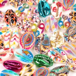 Beads 10 Pcs Natural Mixed Colour Beach Shell For Jewellery Making 10-20mm Oval Shape Diy Charm Necklace Bracelet Accessory