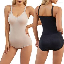 Women's Shapers Tight Body Shaper Jetsuit Chest Push-up Ass With Hip Pad Postpartum Abdominal Bodysuit