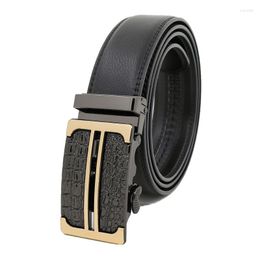 Belts Fashion Belt 2023 Designer Automatic Buckle Genuine Cowhide Leather 110cm-130cm For Men Male High Quality