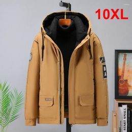 Men's Jackets Plus Size Parkas Men 9XL 10XL Thick Jacket Winter Fashion Casual Warm Coat Male Outdoor Outerwear Big