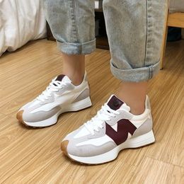 Boots Women Luxury Sports Shoes Spring Autumn Air Mesh Color Block Trendy Soft Sole Casual Sneakers Zapatos De Mujer 230804