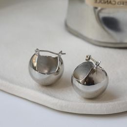 Dangle Earrings Trend Personality Simple Elegant Silver Color Gold Metal Ball For Women Korean Fashion Ear Jewelry 2023