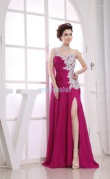 Party Dresses Vestidos Formales 2013 Arrived Sexy Dress One Shoulder Lace Purple Chiffon Maid Maxi Long Prom