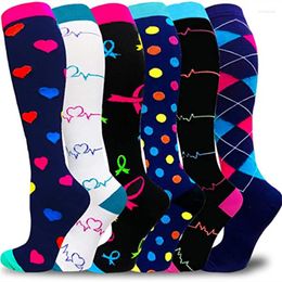 Sports Socks Compression Stockings Varicose Veins Athele Soccer Unisex Outdoor Running Cycling Long Pressure