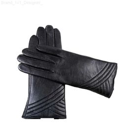 Five Fingers Gloves Fashion New Women's Gloves Sheepskin Ladies Winter Gloves Multiple Style Driving Car Keep Warm Women's Leather Gloves High Grade L230804