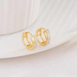 Hoop Earrings 925 Sterling Silver Korean Simple Temperament Exquisite Semale Sexy Jewelry Gift Gold