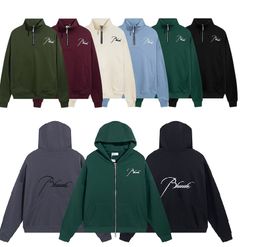 Tasarımcı Hoodie Erkek Hoodie Uzun Kollu Gömlek Yarım Zip Kadın Erkekler Hoodie Nakış Sıradan Gevşek High Street Çiftleri Sweatshirts S-XL