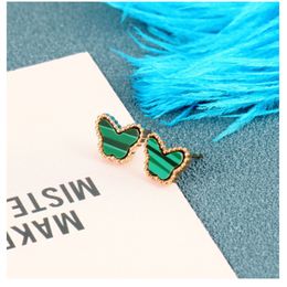 Jewellery four-leaf clover earrings Europe and the United States fashion fashion personality fashion stainless steel stud decoration factory