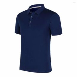 Men's Polos Smart Casual Men Basic Work Wear Polo Shirts Streetwear Fashion Male Clothes Loose Business Sports Short Sleeve Tops