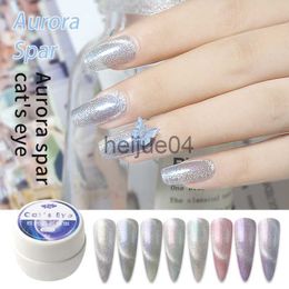 Nail Polish 5ml Cat Eye Nail Polish Magnetic Emerald Laser Shiny Colored Nail Polish SemiPermanent UV Gel Soaking Varnish Nail Glue x0806