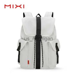 Backpack Mixi 16'' Laptop Backpack Women Men Waterproof Lightweight Casual Weekender Travel Bags College Students Rucksack 17 Inch White J230806