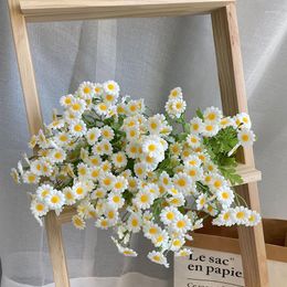 Decorative Flowers 53cm Artificial Chamomile Bouquet Little Daisy Simulation Wedding Home Party Decorations Pography Props Ornament