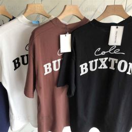 Cole Buxton Black T-shirt Decal 1 1 High Quality White Cotton CB Ultra Fine Short Sleeve T230806