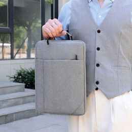 Briefcases Case Meeting Data Storage Handbag Office Document Pouch Business Laptop Package Protective Bag Men