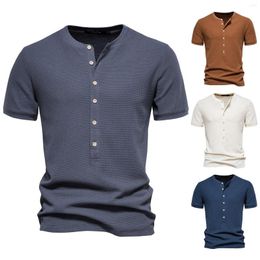 Men's T Shirts Long Sleeve Fashion Men Mens Shirt Botton Round Neck Basic Solid Knit Large Tall For