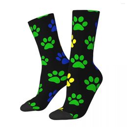 Men's Socks Rainbow Paws Pride Flag Sports 3D Print Boy Girls Mid-calf Sock