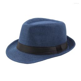 Berets Spring Summer Retro Men's Hats Fedoras Top Jazz Plaid Hat Adult Bowler Classic Version Chapeau