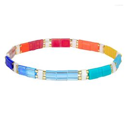 Charm Bracelets KELITCH Stretch Tila Beaded For Women Fashion Stackable Friendship Handmade Jewellery Wholesale