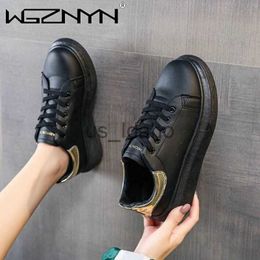 Dress Shoes 2022 High Quality Women Casual Shoes Fashion Women's Sneakers Spring Autumn Flats Sport Shoes PU Leather White Chunky Sneakers J230806