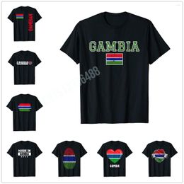 Men's T Shirts More Design Gambia Gambian Flag Souvenir Gift T-Shirt For Men Women Shirt Tops Cotton Tees