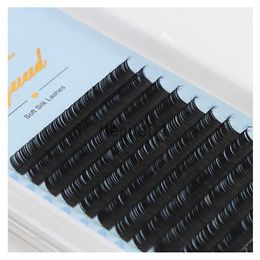 False Eyelashes AGUUD False Mink Eyelashes Extensions Korea PBT Matte Black Individual Russian Volume Classic Eyelash Extension Silk Lashes x0806