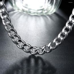 Chains Fashion Brand 925 Sterling Silver Necklace Classic Jewelry Personality 10MM Domineering Men's 24 Inches Christmas Gifts