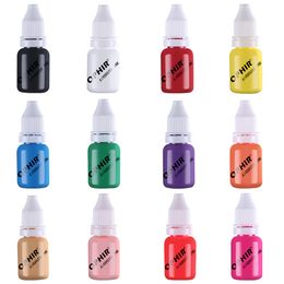 Nail Polish OPHIR 12 Colour Airbrush Nail Inks for Stencils Gel Nail Polish 10 ML/Bottle Temporary Tattoo Pigment Nails Tools_TA0981-12 230804