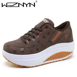 Dress Shoes Women Sneakers Solid Wedge Casual Sport Shoes Woman Sneakers Women Outdoor Shoes Woman Lace-up Female Sneakers Zapatillas Mujer J230806