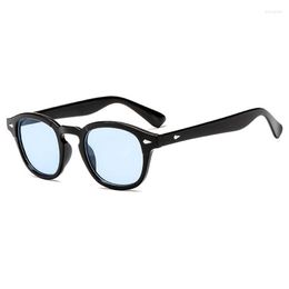 Sunglasses Classic Sun Glasses Man Clear Lens Vintage Male Eyewear Brand Designer Oval Tint Retro Shades Gafas UV400