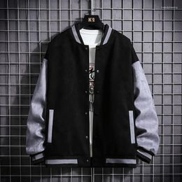 Men's Jackets Korean Fashion Unisex Baseball Uniform For Men Youth Trend College Wear Autumn Hip Hop Casual Coat Mens Jacket