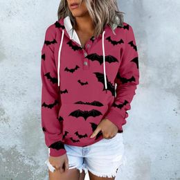 Gym Clothing Women's Printed Fashion Casual Long Sleeved Button Womens Sleeve Pullover Hooded Sweatshirt Hoodie Dress