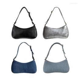 Evening Bags Fashion Underarm Bag Armpit Shoulder For Girl Women Lady Purse Solid Colour PU Handbag Korean Style Tote