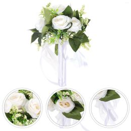 Decorative Flowers Holding Artificial Bouquet Wedding Bridesmaid Silk Baby Rustic Fake Lifelike